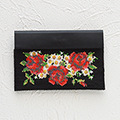 ペヨーテステッチで作るカードケースキット(薔薇とマーガレット)
