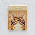 ペヨーテステッチで作るカードケースキット(福ねこ)
