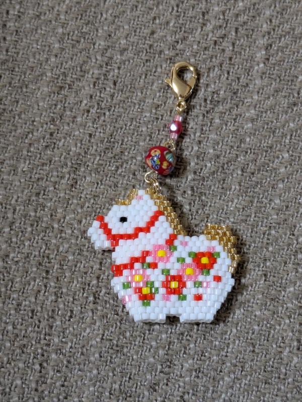 シェイプドステッチで作る干支チャーム(開運干支午)へのレビューです