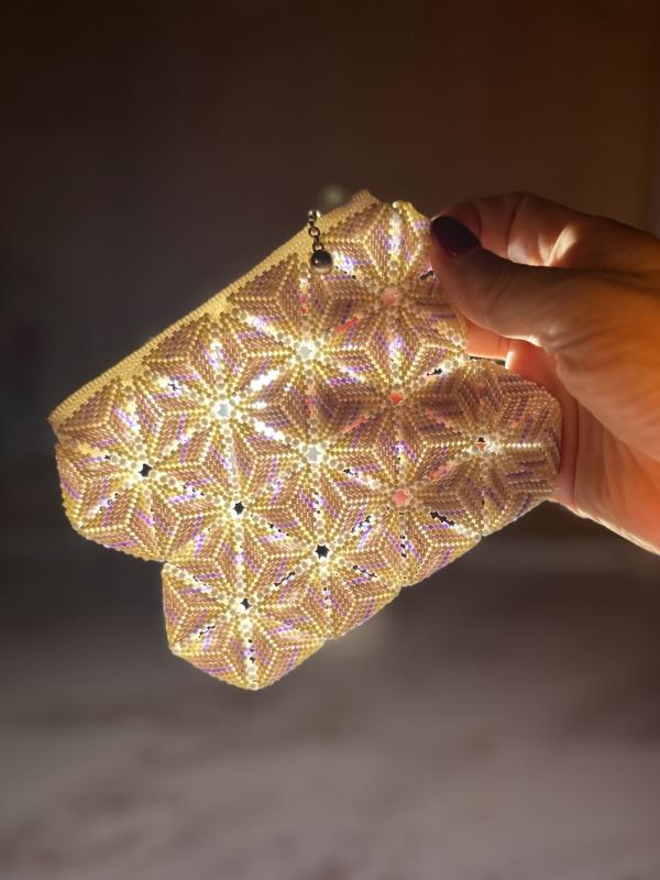 ビーズステッチポーチキット(アイボリー)へのレビューです